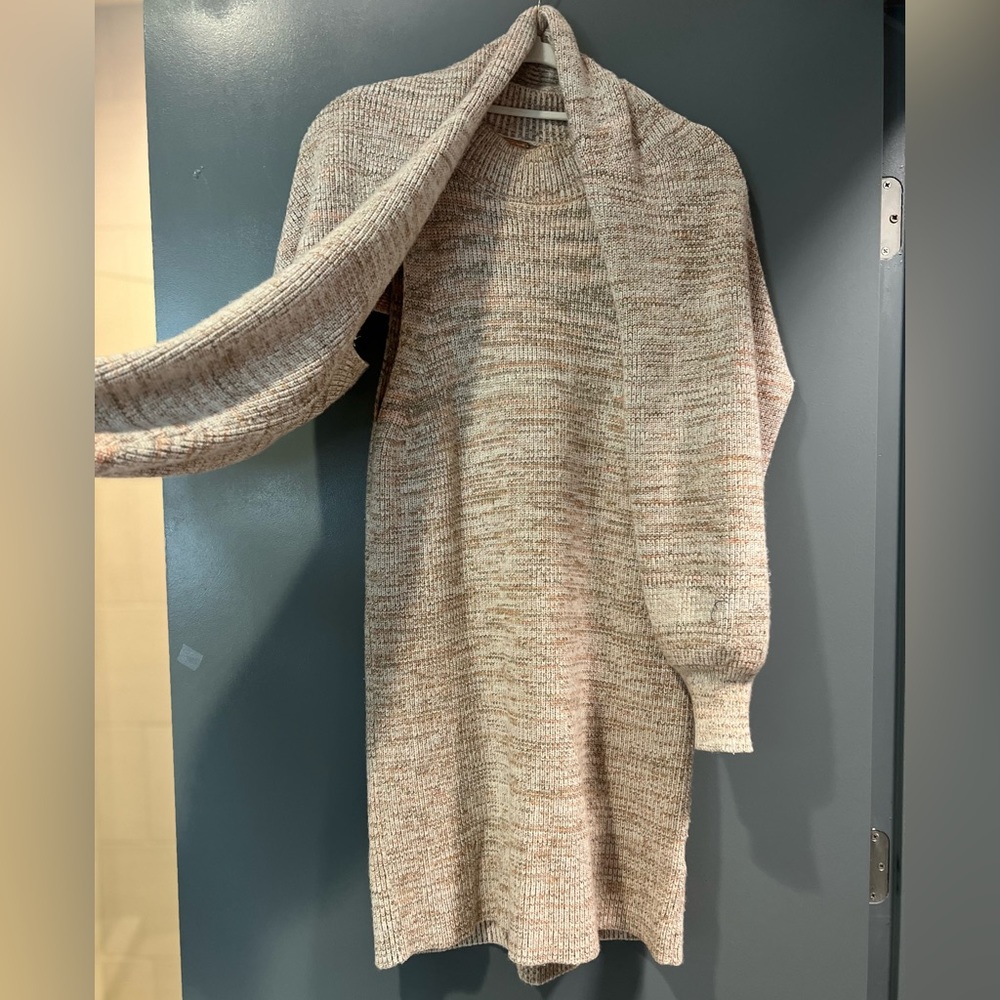 free people mini sweater dress with matching bolero